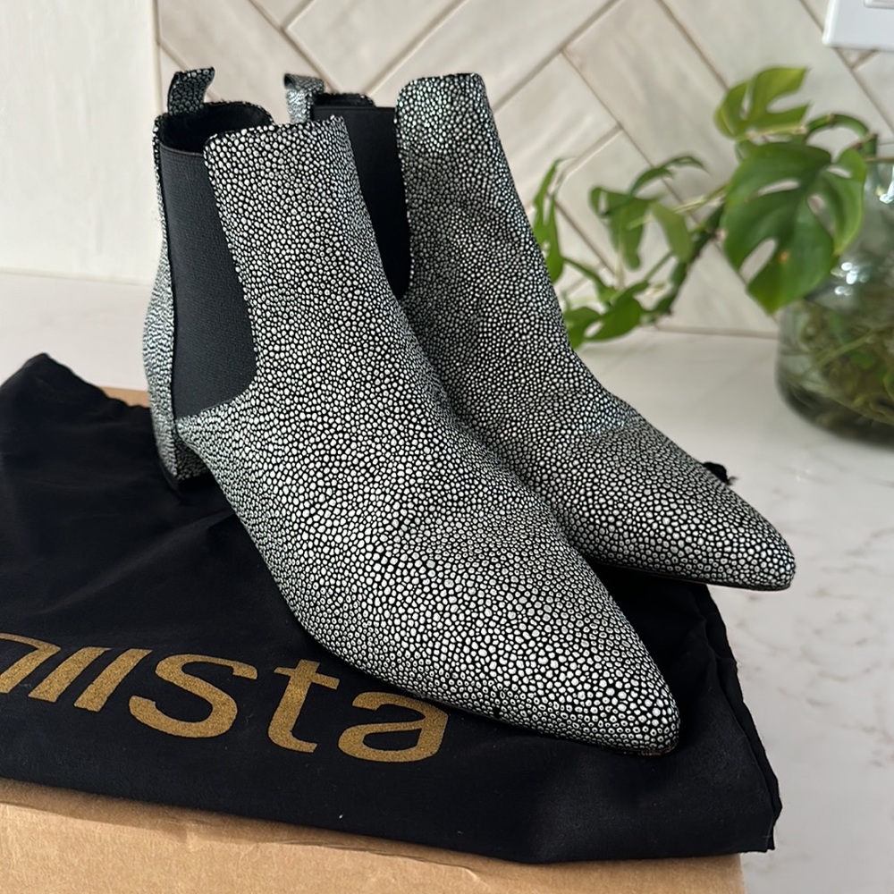 Miista Silver Ankle Boot 36